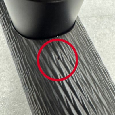 Alternative view of Quilt Diamond Carved Tube Spray Tap in Matt Black - CL206 - See Description