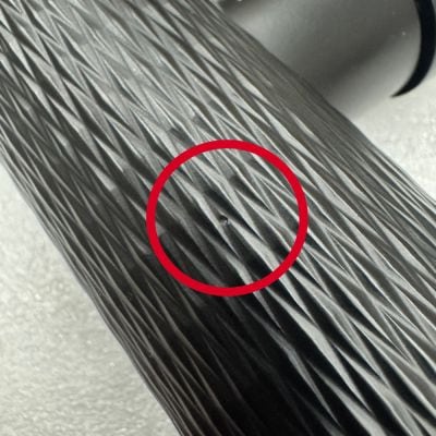 Alternative view of Quilt Diamond Carved Tube Spray Tap in Matt Black - CL207 - See Description