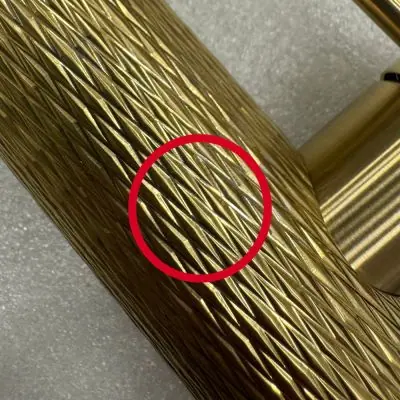 Quilt Diamond Carved Tube Spray Tap in Brushed Brass - CL208 - See Description - Image 2