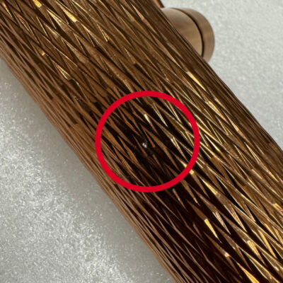 Alternative view of Quilt Diamond Carved Tube Spray Tap in Brushed Copper - CL213 - See Description