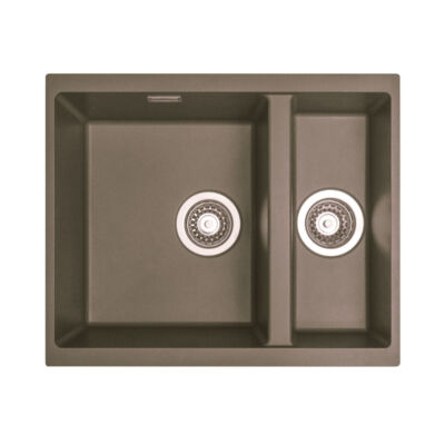 Undermount / Inset Granite Sink – Fossil Brown – Left Hand Main Bowl