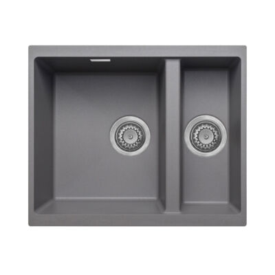 Undermount / Inset Granite Sink – Graphite Grey – Left Hand Main Bowl
